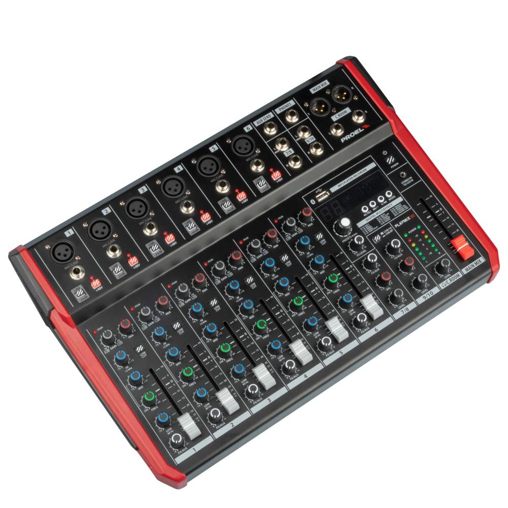 Proel PLAYMIX10 10-Channel PA Mixer with DFX USB and BT - Image 2