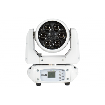 LM6X15W - Mini Moving Head Zoom Wash - 6 x 15W RGBW, 6-60° motorised zoom - (WHITE CHASSIS) - Image 2