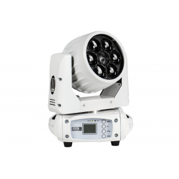 LM6X15W - Mini Moving Head Zoom Wash - 6 x 15W RGBW, 6-60° motorised zoom - (WHITE CHASSIS) - Image 3