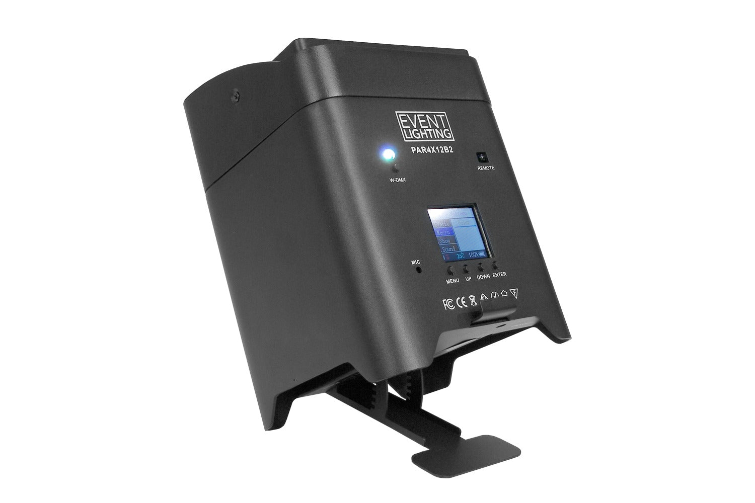 Event Lighting PAR4X12B2 - Indoor Battery Uplight Pro Par with 4 x 12W RGBWAUV LEDs - Image 6