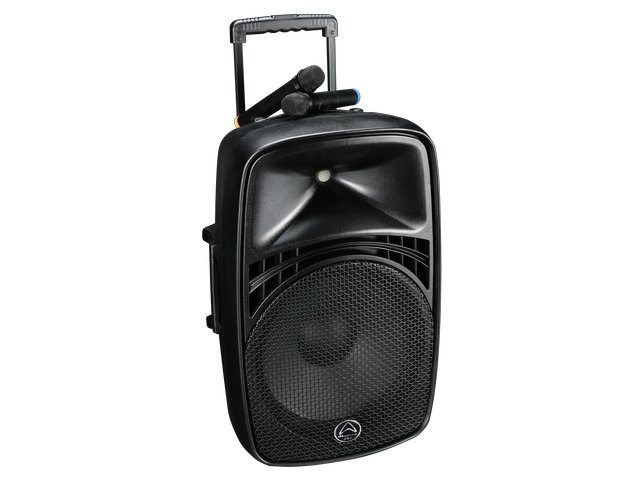 Wharfedale EZ12A Battery powered portable PA, 12", UHF dual wireless mic, blue tooth