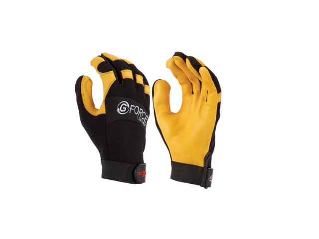 Maxisafe GML158-10 G-Force Leather Glove with Leather Palm size L - Pair
