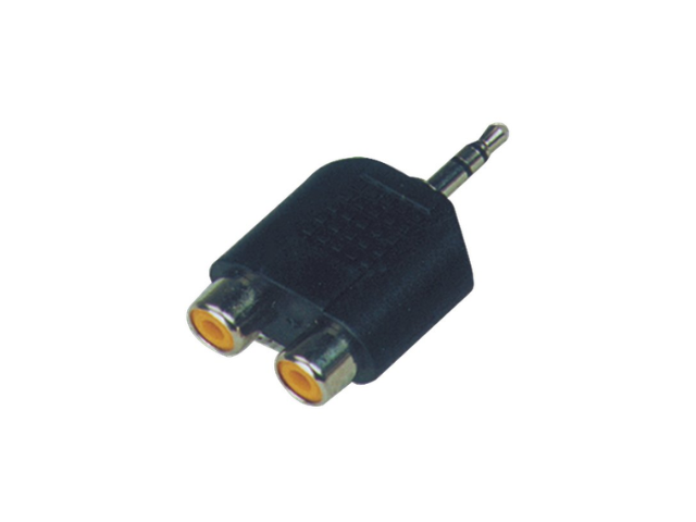 SoundKing SMJRF22 2 PACK Double RCA-F to TRS-M 3.25mm Jack Adapter