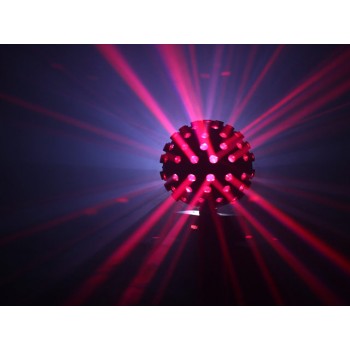 Event Lighting Lite NITROBALL2 LED Rotating Ball 5 x 15W HEX (6-in-1) RGBWAUV LED - Mirror Ball effect - Image 2