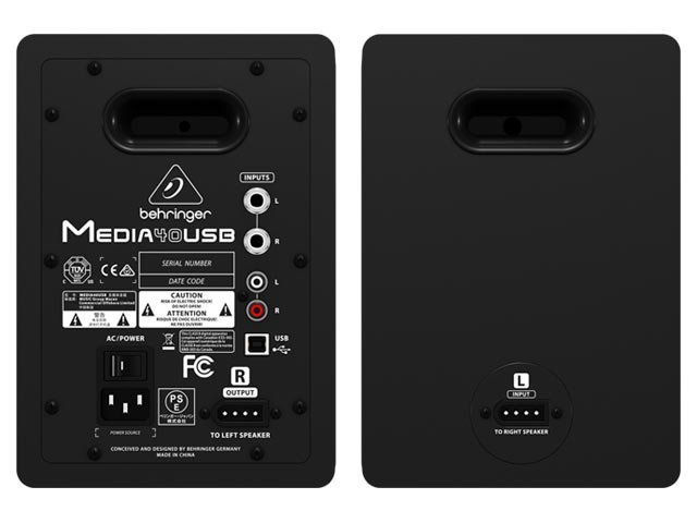 Behringer MEDIA40USB MEDIA 40USB STUDIO MONITORS (PAIR) - Image 2