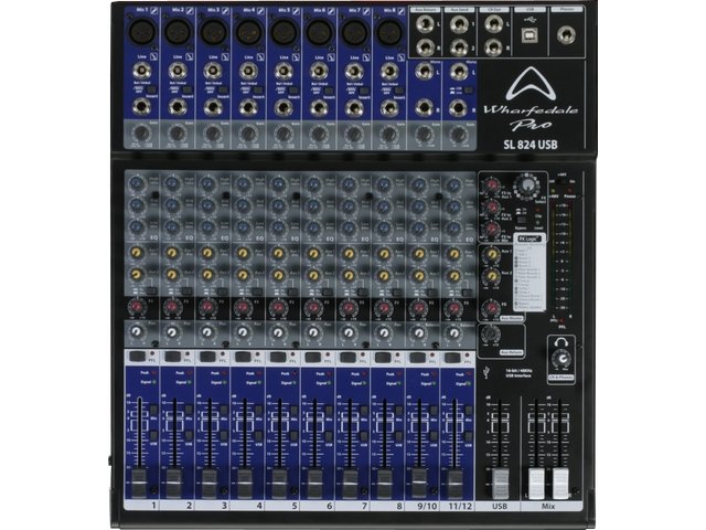 Wharfedale SL824USB 8 Channel Studio / Live USB Mixing Desk - Image 3