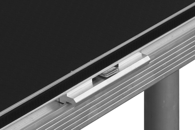 ST1206 - 1.22m x 0.61m Stage Top with rail lock system & recessed stage skirt velcro - Image 3