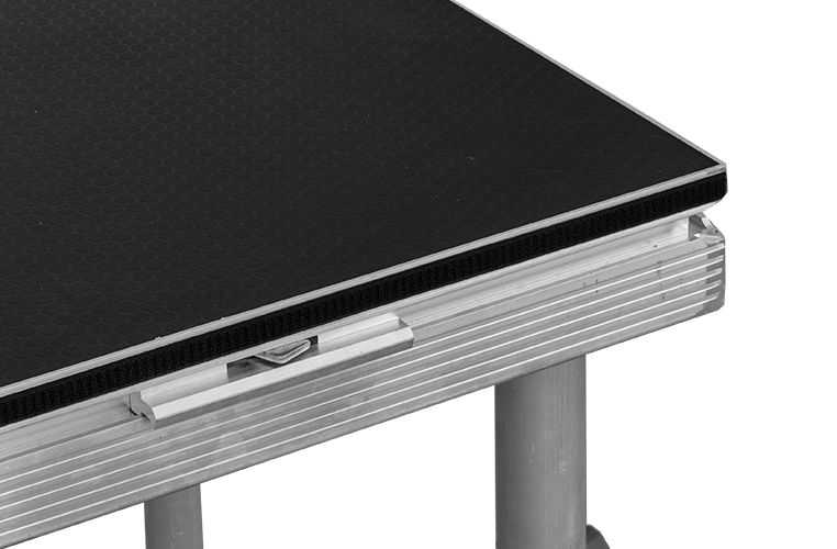 ST1206 - 1.22m x 0.61m Stage Top with rail lock system & recessed stage skirt velcro - Image 6
